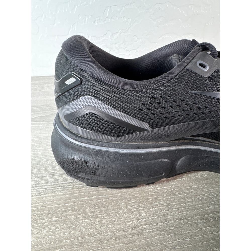 Brooks Ghost 15 Wms Sz 10 Narrow (2A) Triple Black Athletic Running Shoe Sneaker - Picture 6 of 9